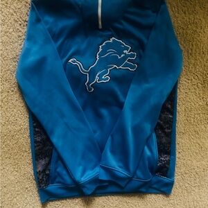 NFL Blue Hoodie with Lion Logo
